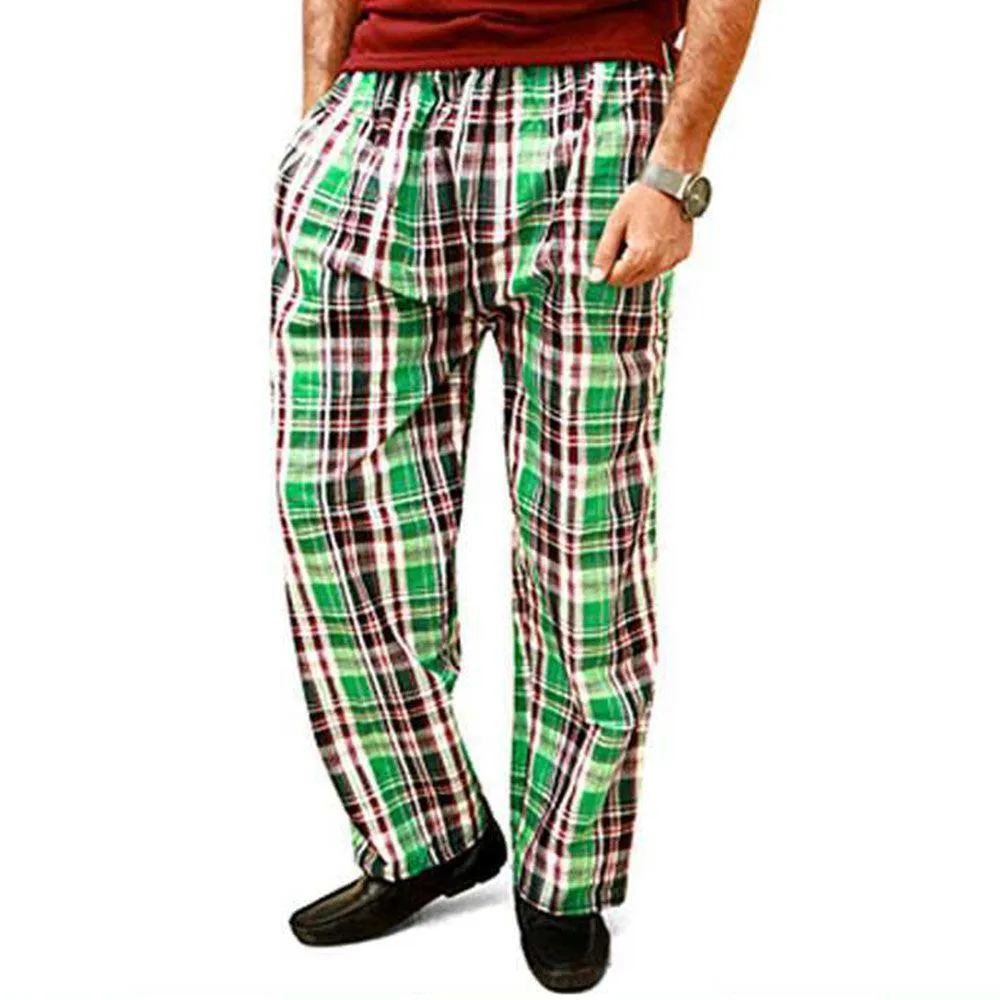 Pack Of 4 Men's Cotton Checked Pajamas
