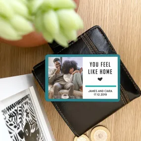 Personalised Couple's Metal Keepsake Wallet Card