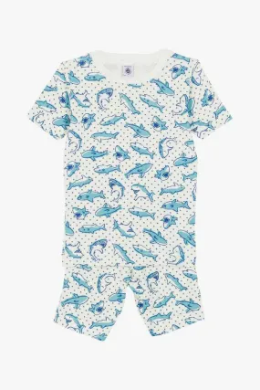 Petit Bateau Shark Short Boys Pajama Set (Size 6 left)