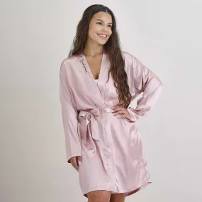 Pink Bridesmaid embroidered dressing gown Pink Bridesmaid embroidered dressing gown