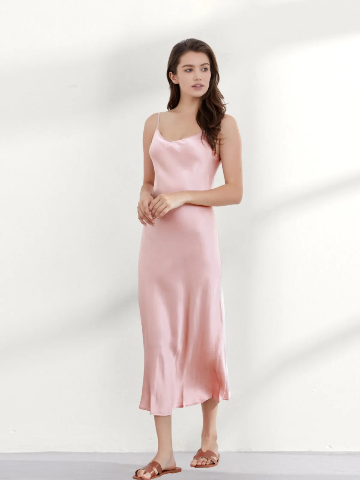 Pink Silk Nightgown