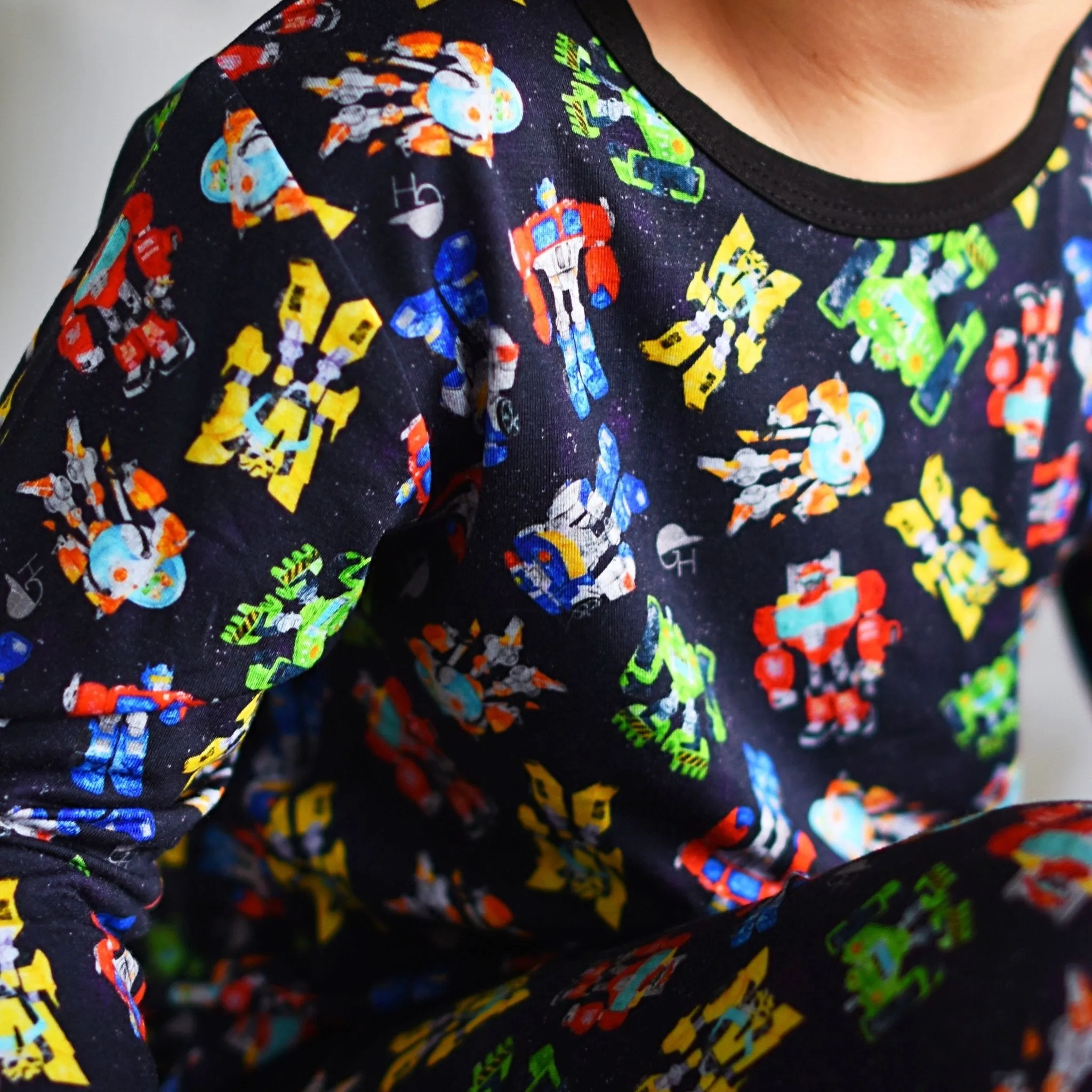 Robot Long Sleeve Pajamas
