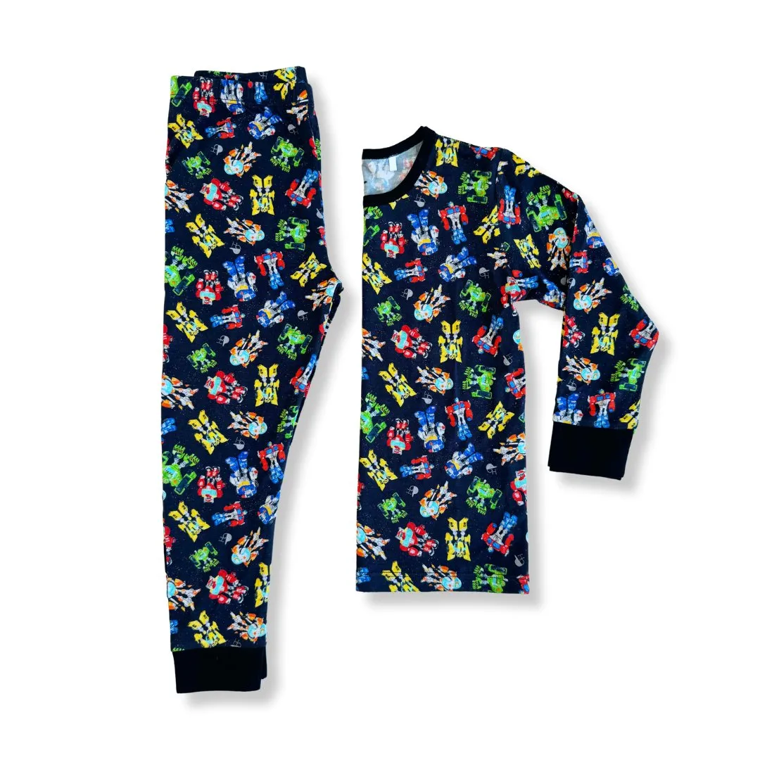 Robot Long Sleeve Pajamas