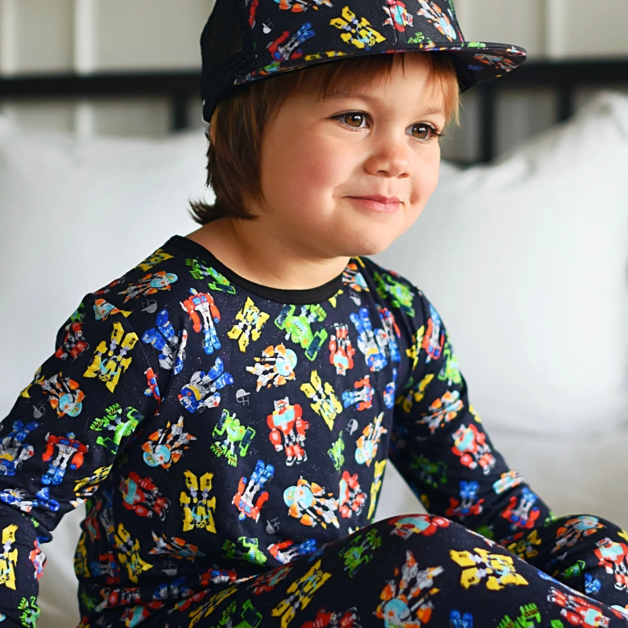 Robot Long Sleeve Pajamas