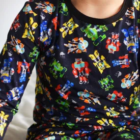 Robot Long Sleeve Pajamas