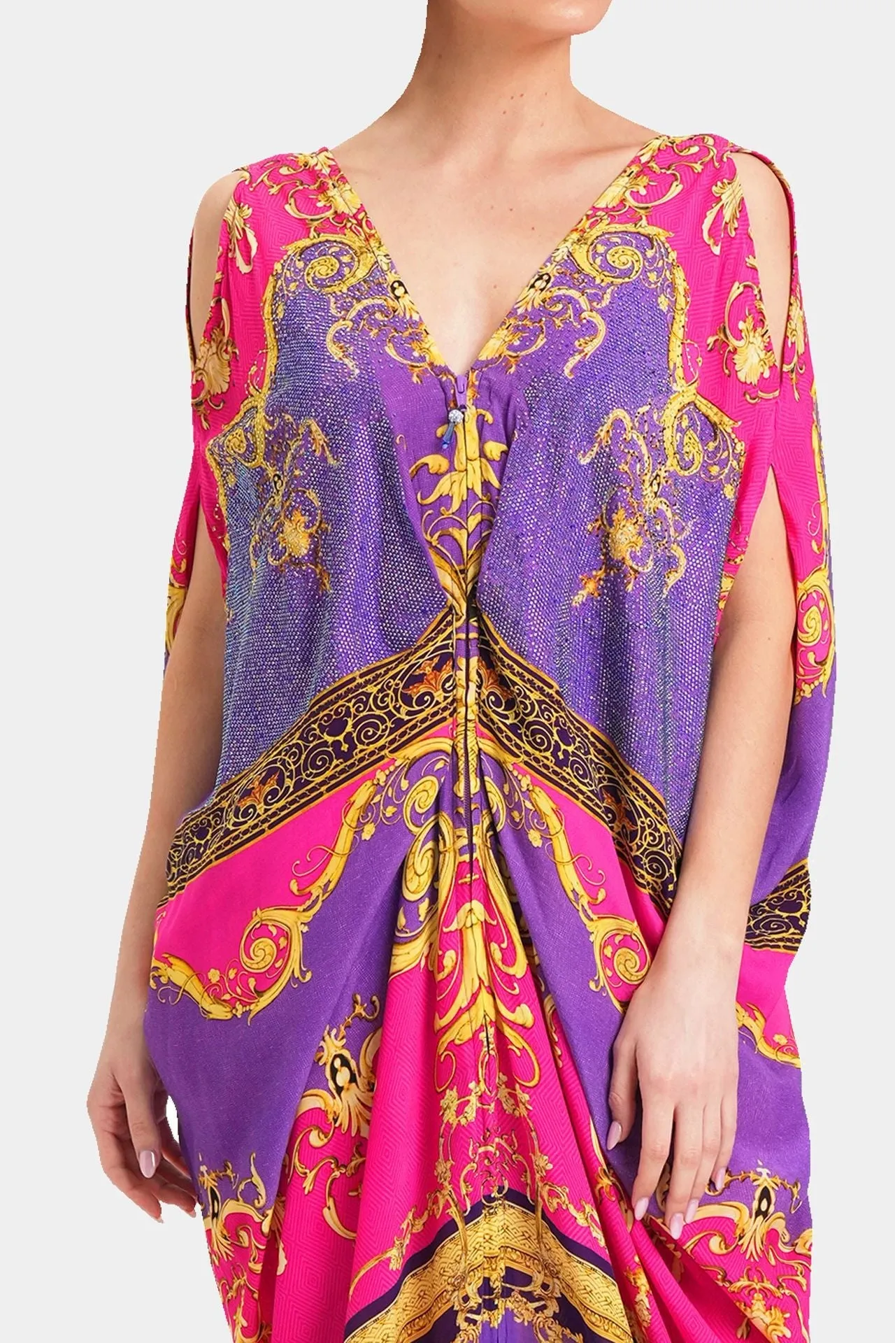 Ruched Drape Gown