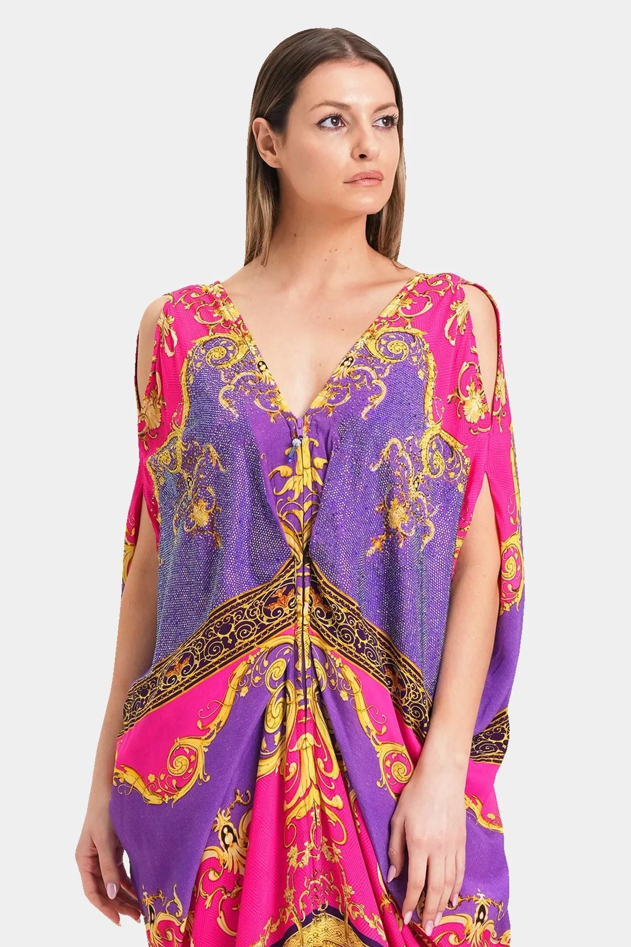 Ruched Drape Gown