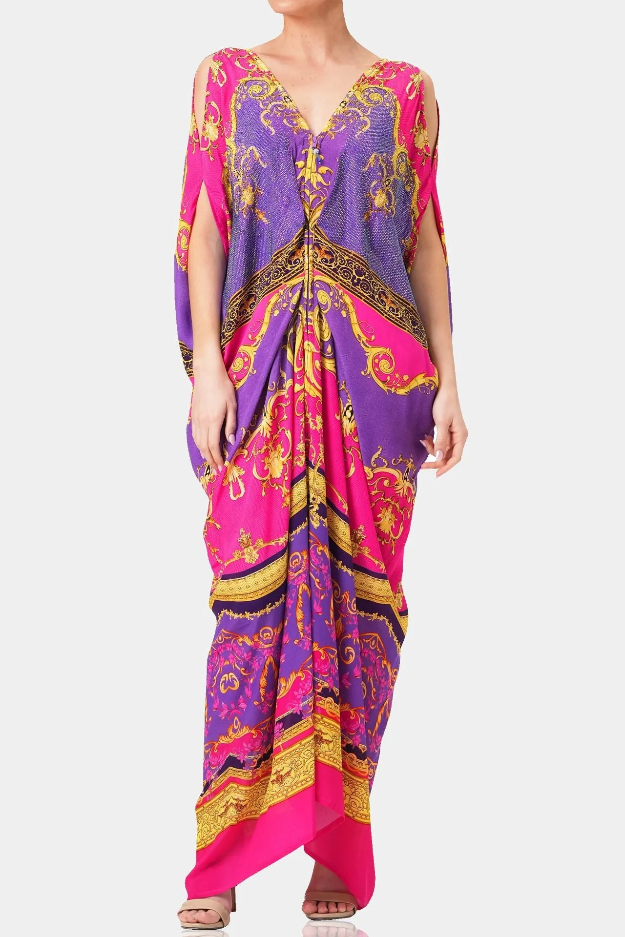 Ruched Drape Gown