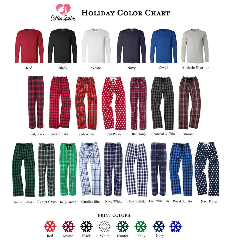 Santa's Reindeer Polar Express Matching Family Pajamas