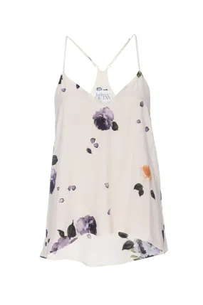 Silk Tank:  Garden Floral Print