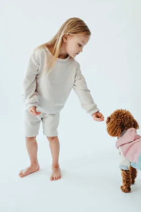 Sofa Killer unisex kids shorts White sand