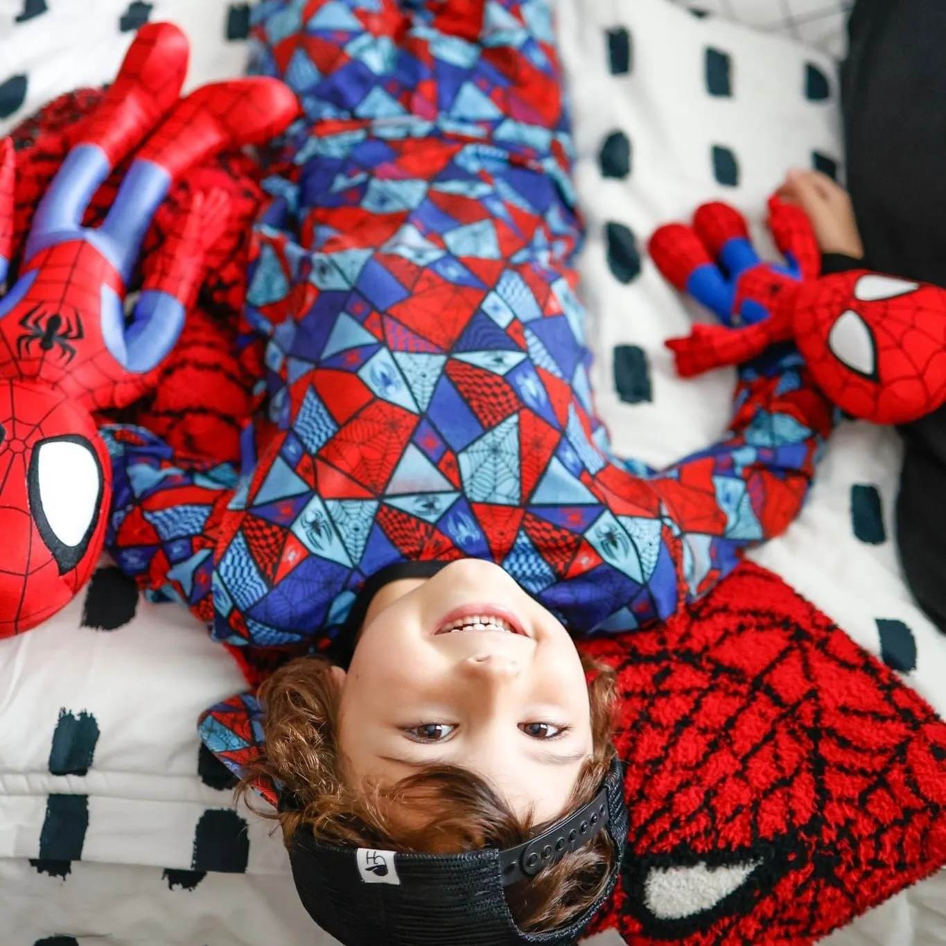 Spider Check Long Sleeve Pajamas