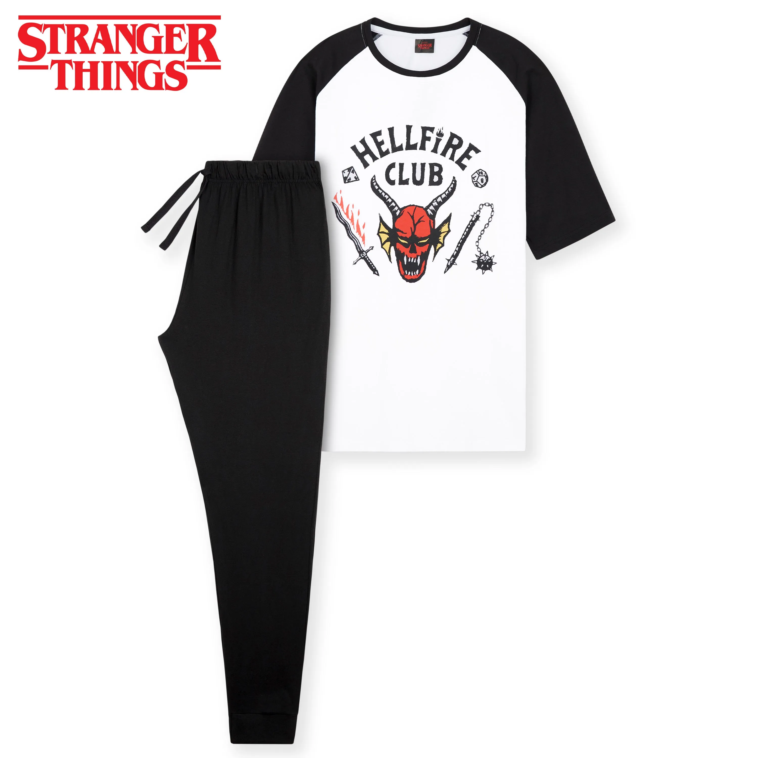 Stranger Things Mens Pyjamas Set - T-Shirt & Long Bottoms Nightwear