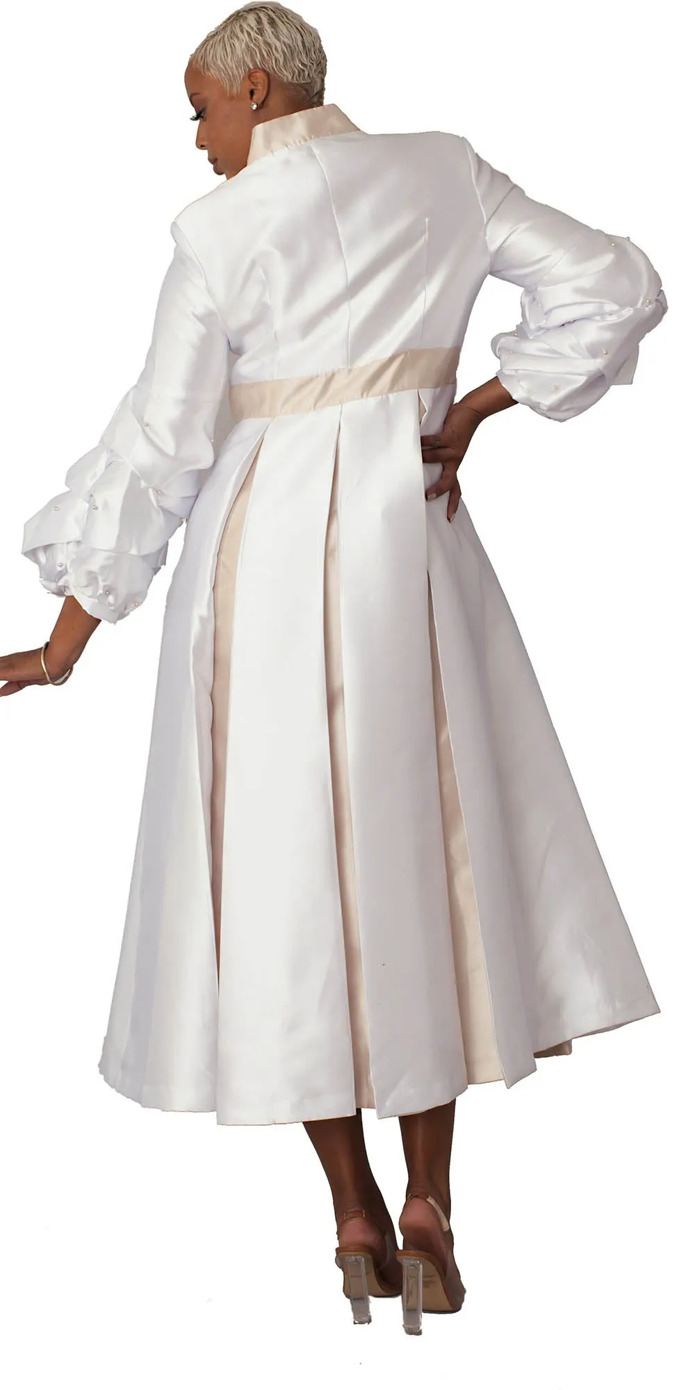 Tally Taylor - 4730 - White Gold - Women's Clergy Robe