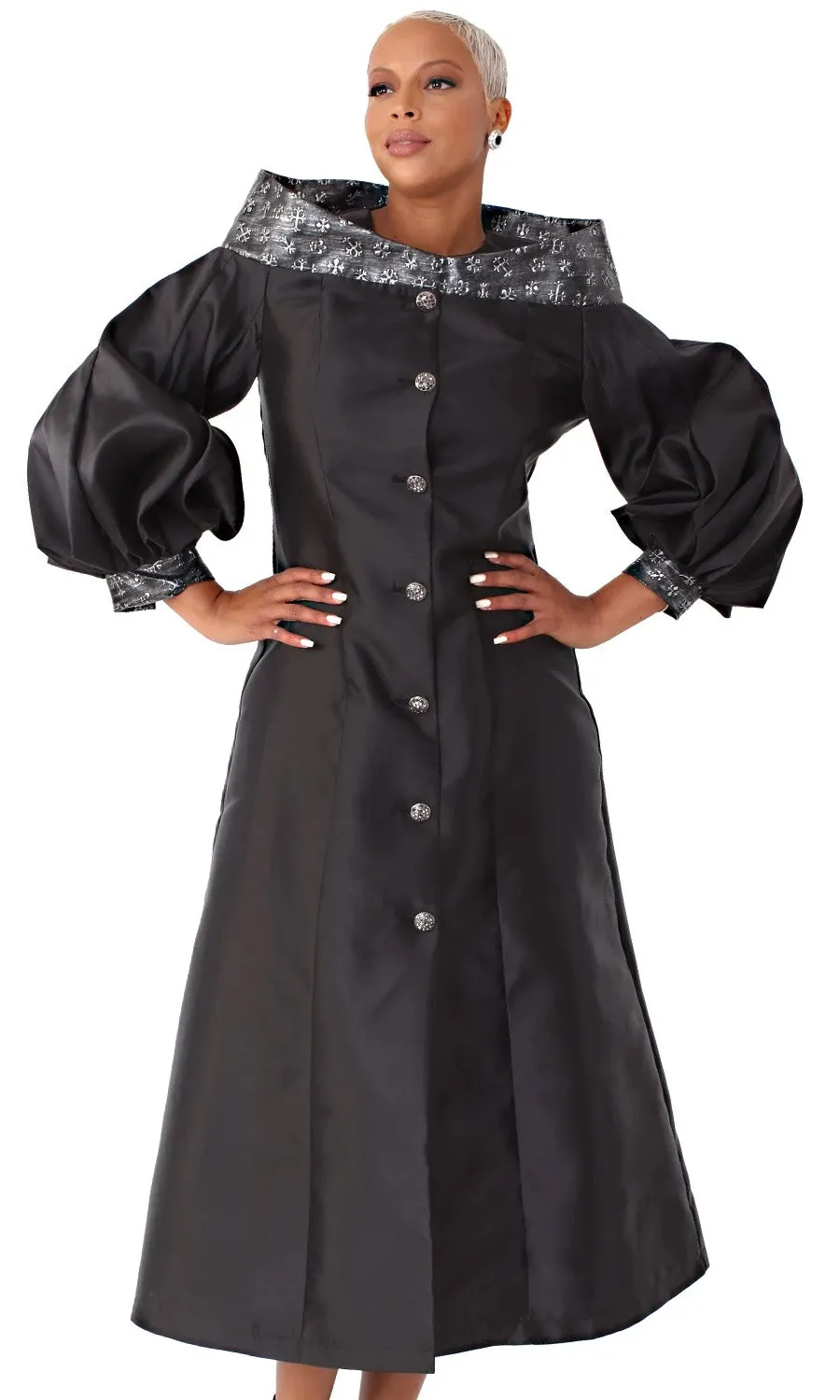 Tally Taylor Church Robe 4803-Black