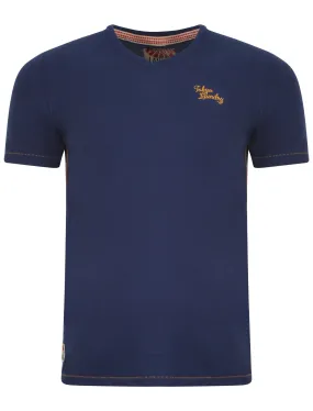 Tokyo Laundry Ashton Blue Cotton T-Shirt