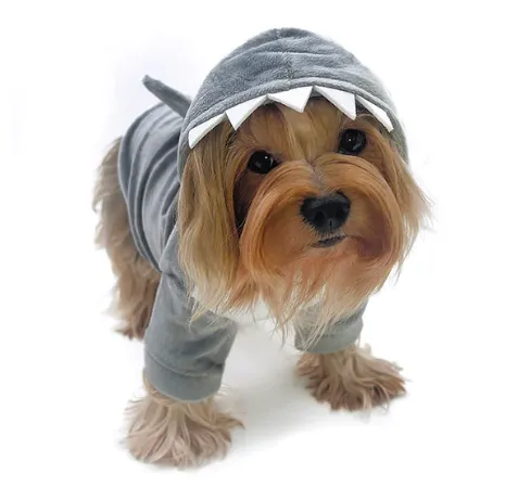 Ultra Plush Shark Hoodie with Fin & Teeth