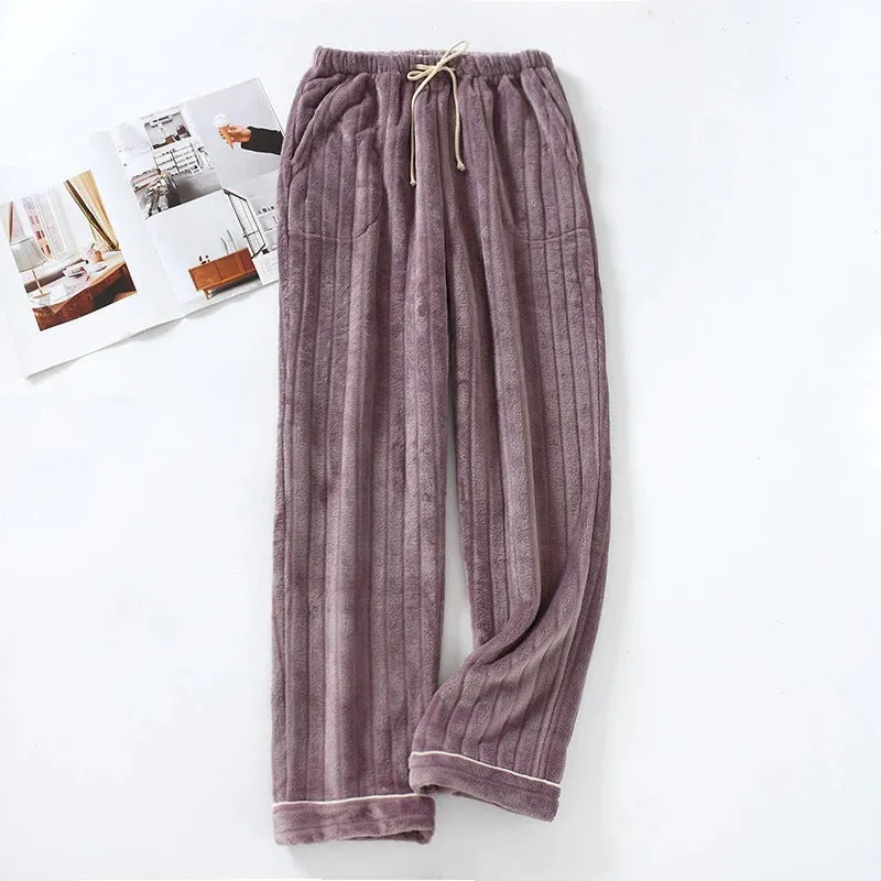Velvet Thickened Flannel Pants