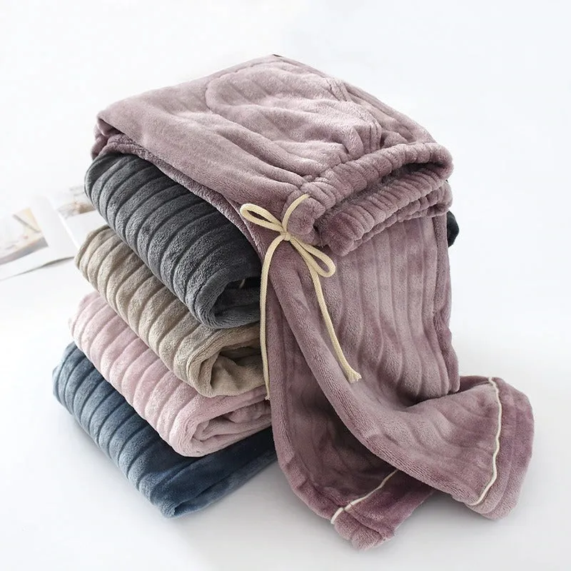 Velvet Thickened Flannel Pants