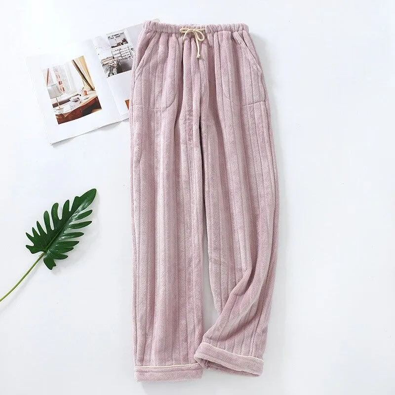 Velvet Thickened Flannel Pants
