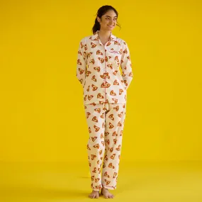 Women Pizza Party Pajama Set