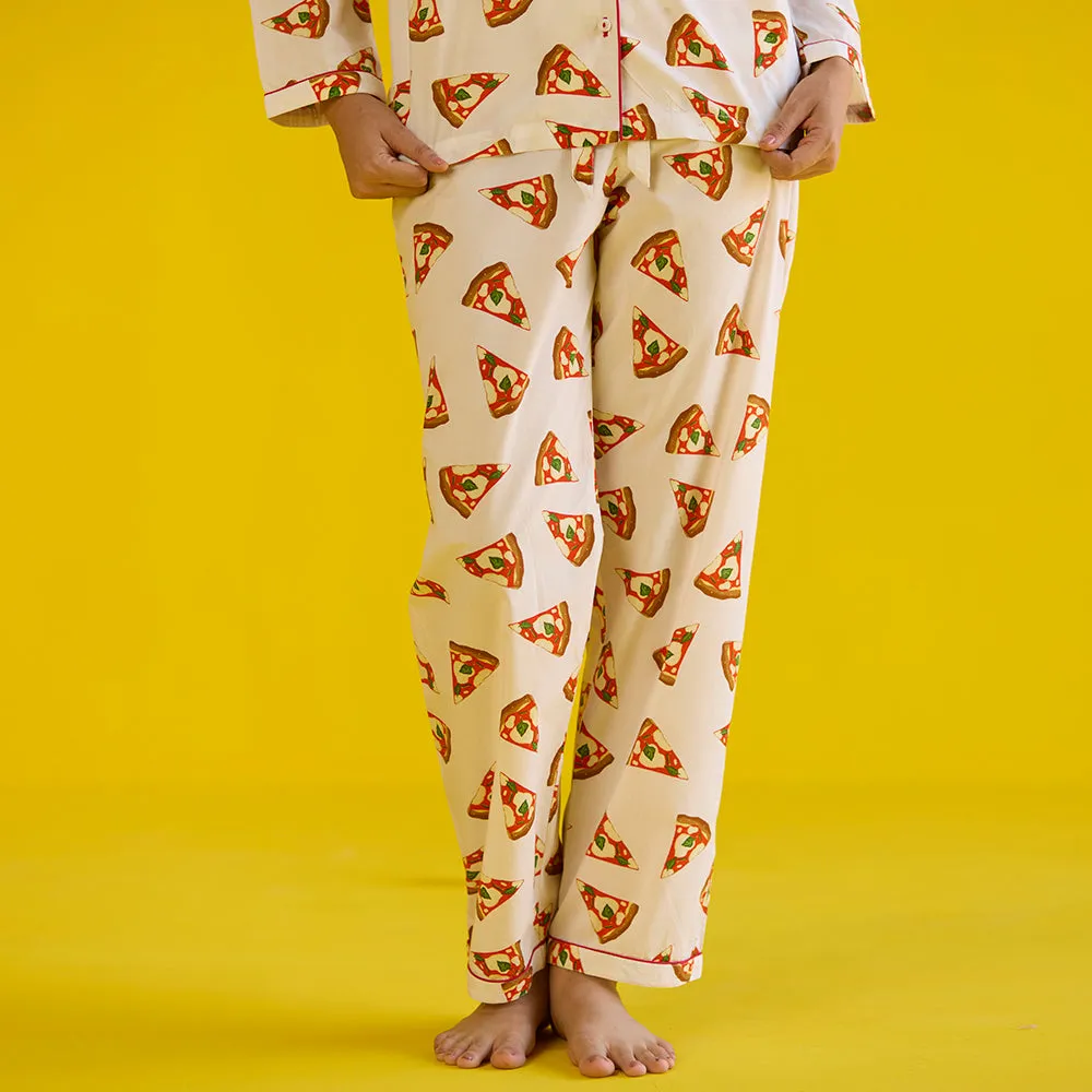 Women Pizza Party Pajama Set