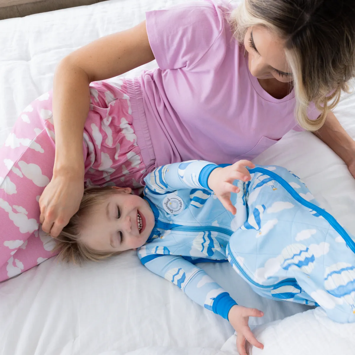 Women's Bamboo Pajamas - Clouds