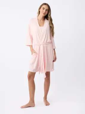 Women's Bamboo Stretch-Knit Kimono Robe