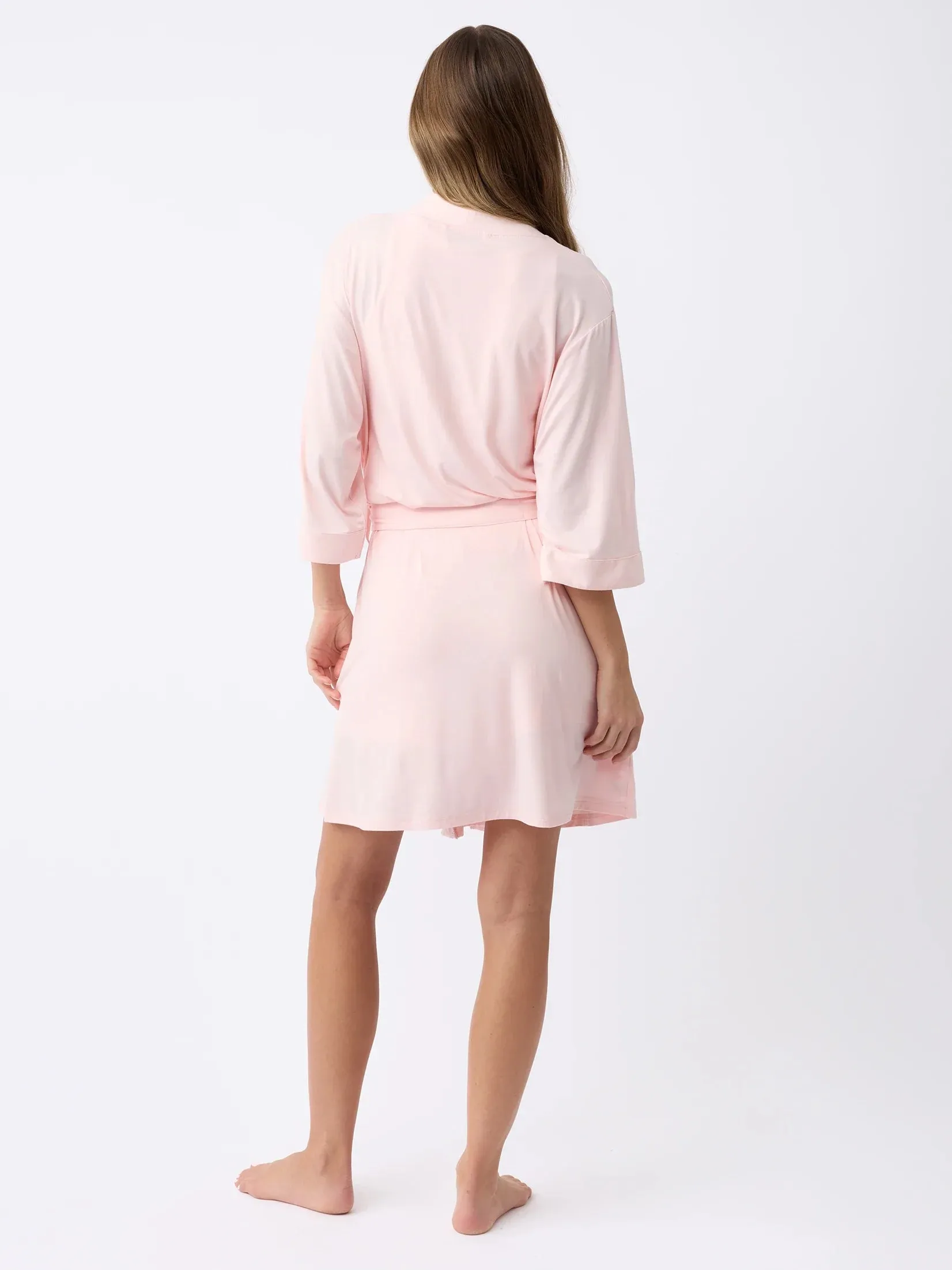 Women's Bamboo Stretch-Knit Kimono Robe
