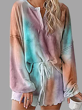 Women's Dramatic Tie-Dye Short Set