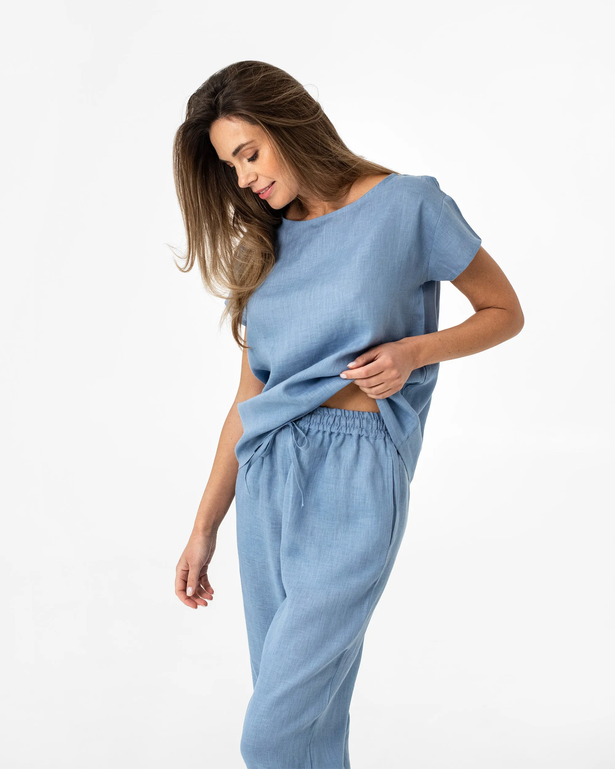 Women's linen pajama set RAVELLO