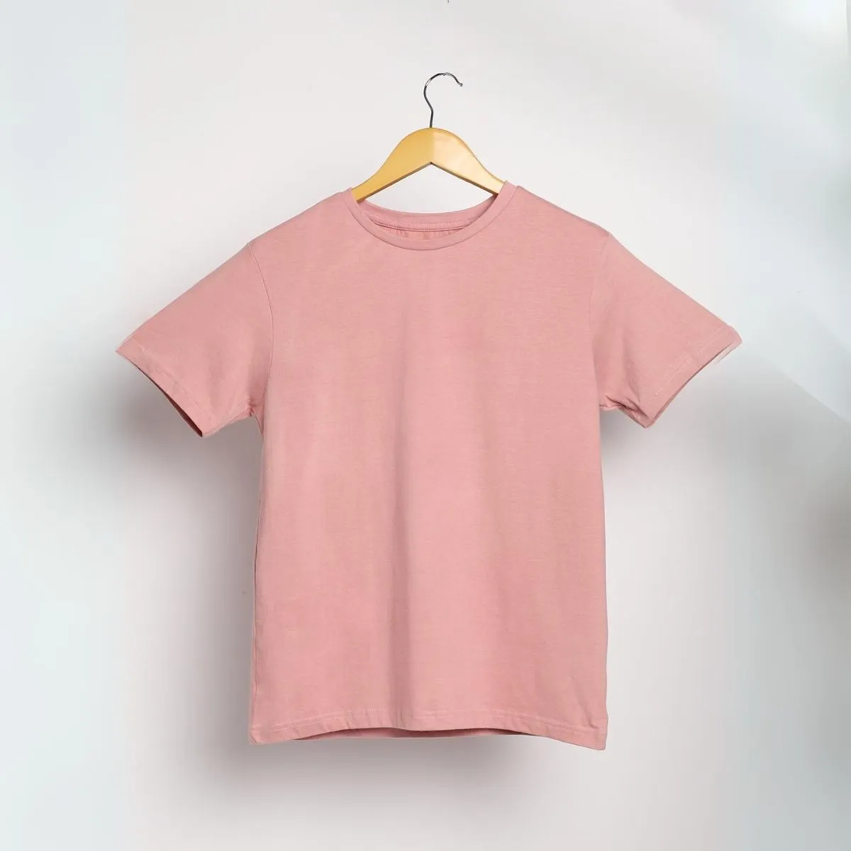 Women's Round Neck T-shirt | Premium Cotton | Comfort Fit | Sea Pink