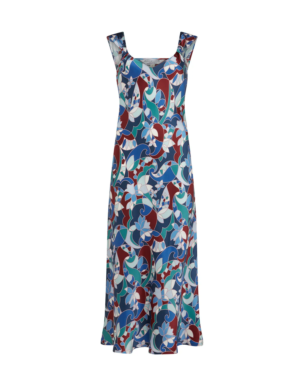 Women's Vintage Style Silk Nightgown - Chow's Paisley