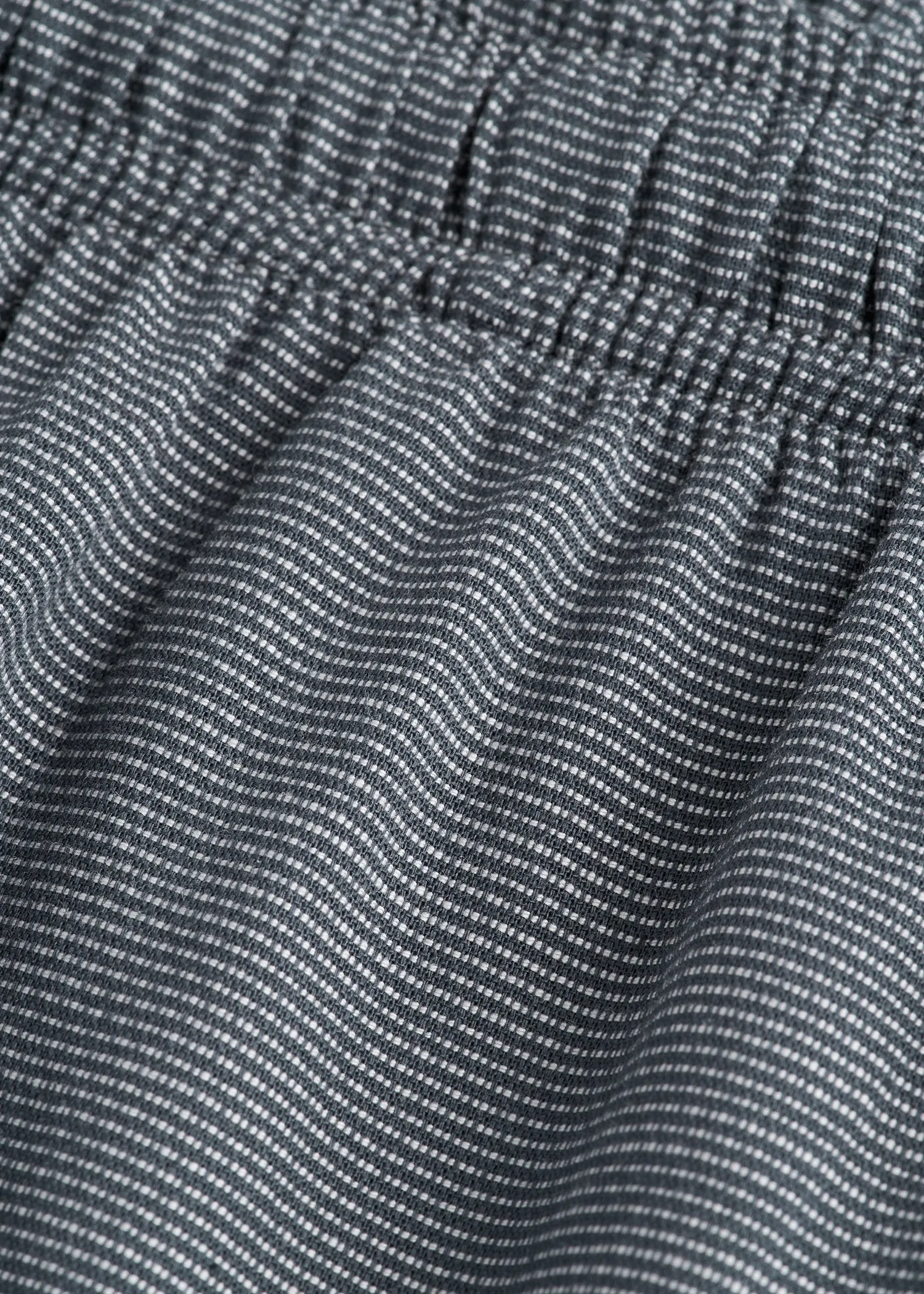 Woven Pajama Pants for Tall Men in Grey Pin Dot
